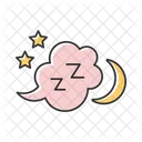 Dormir Nube Color Icon