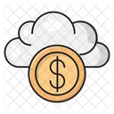 Dinero en la nube  Icono