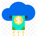 Dinero en la nube  Icono