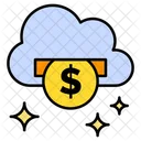 Dinero en la nube  Icono