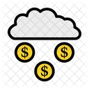 Dinero en la nube  Icono