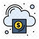 Dinero en la nube  Icono