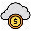 Dinero en la nube  Icono