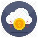 Dinero en la nube  Icono