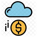 Dinero en la nube  Icono