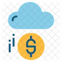 Dinero en la nube  Icono