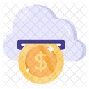 Dinero en la nube  Icono