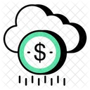 Dinero en la nube  Icono