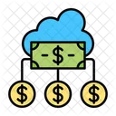 Dinero Nube Dolar Icono