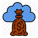 Dinero Nube Dolar Icono