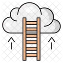 Escalera de nube  Icono