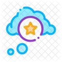 Estrella de la nube  Icono