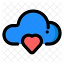 Nube Corazon Como Icon