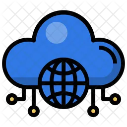 Internet en la nube  Icono