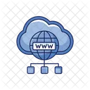 Internet en la nube  Icono