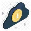 Nube Litecoin Criptomoneda Cripto Icon