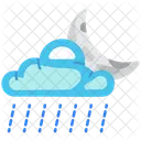 Nube Lluvia Luna Nube Lluvia Icono