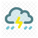 Tormenta Trueno Clima Icono