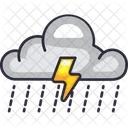 Nube lluvia tormenta  Icono