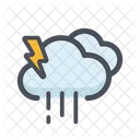 Lluvia De Nubes Lluvia De Nubes Tiempo Lluvioso Icono