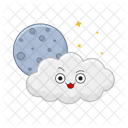 Nube Luna  Icon