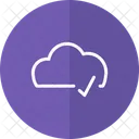 Marca De Verificacion De Nube Formas Diseno Icon