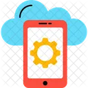 Movil Nube Computacion En La Nube Icono