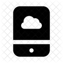 Movil En La Nube Dispositivo En La Nube Telefono Inteligente En La Nube Icono