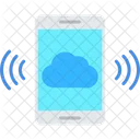 Movil Nube Computacion En La Nube Icono