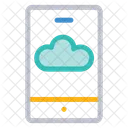 Nube Movil Telefono Icono