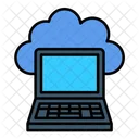 Computacion En La Nube Computadora Portatil Nube Icono