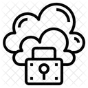 Privado Sistema En La Nube En Linea Icono