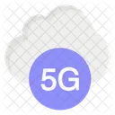 Red 5g en la nube  Icono