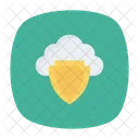 Nube Segura Seguridad Escudo Icono