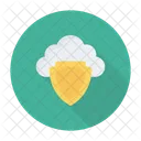 Nube Segura Seguridad Escudo Icono