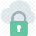 Datos De M Cloud Nube Segura Seguridad En La Nube Icono