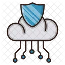 Red Proteccion Nube Icono