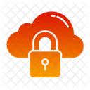 Nube Segura Bloqueo De Nube Seguridad En La Nube Icono