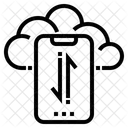 Teléfono inteligente en la nube  Icon