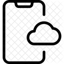 Teléfono inteligente en la nube  Icon