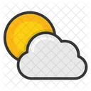 Nube Sol Clima Icon