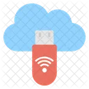 Nube USB Wifi Icono