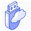 Nube usb  Icono