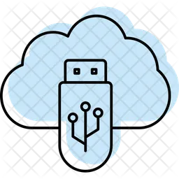 Nube usb  Icono