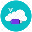 USB En La Nube Wifi En La Nube Conexion Inalambrica Icon