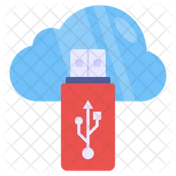 Nube usb  Icono