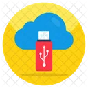 Nube usb  Icono