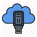 USB Almacenamiento En La Nube Almacenamiento Icono