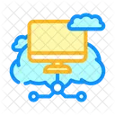 Virtual Maquina Nube Icono