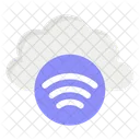 Wifi En La Nube Red En La Nube Conexion En La Nube Icono